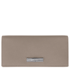 Longchamp Le Roseau Long continental wallet Clay