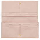 Longchamp Le Roseau Long continental wallet Petal Pink