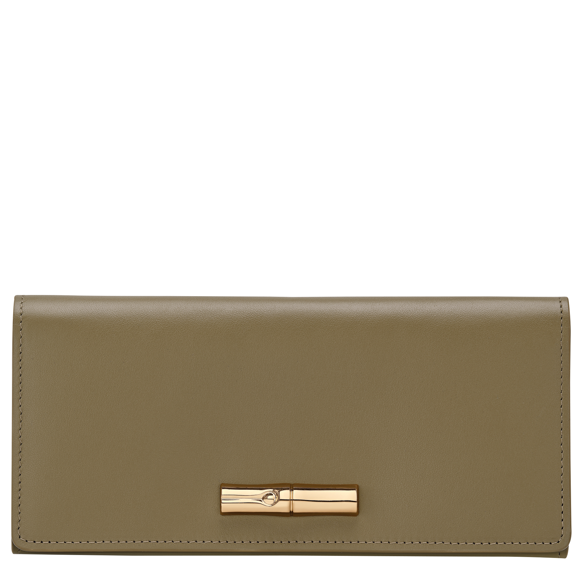 Longchamp Le Roseau Long continental wallet Olive