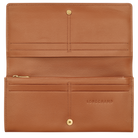 Longchamp Le Roseau Long continental wallet Cashew