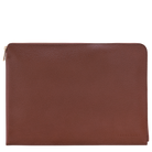 Longchamp Le Foulonné Laptop case Coffee