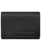 Longchamp Le Foulonné Compact wallet Black