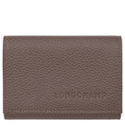 Longchamp Le Foulonné Compact wallet Taupe