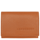 Longchamp Le Foulonné Compact wallet Amber