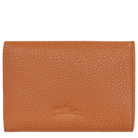 Longchamp Le Foulonné Compact wallet Amber