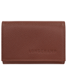 Longchamp Le Foulonné Compact wallet Coffee