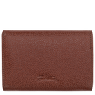 Longchamp Le Foulonné Compact wallet Coffee