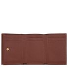 Longchamp Le Foulonné Compact wallet Coffee