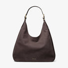 Michael Kors Nolita Large Nubuck Hobo Shoulder Bag Chocolate