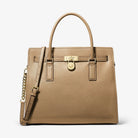 Michael Kors Hamilton Moderne Large Leather Satchel Husk