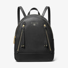 Michael Kors Brooklyn Medium Pebbled Leather Backpack Black