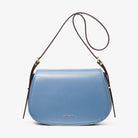 Michael Kors Lydia Medium Leather Crossbody Bag French Blue