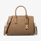 Michael Kors Laila Small Signature Logo Satchel Husk