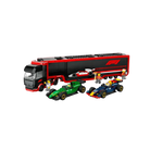 LEGO X F1 Truck with RB20 & AMR24 F1 Cars