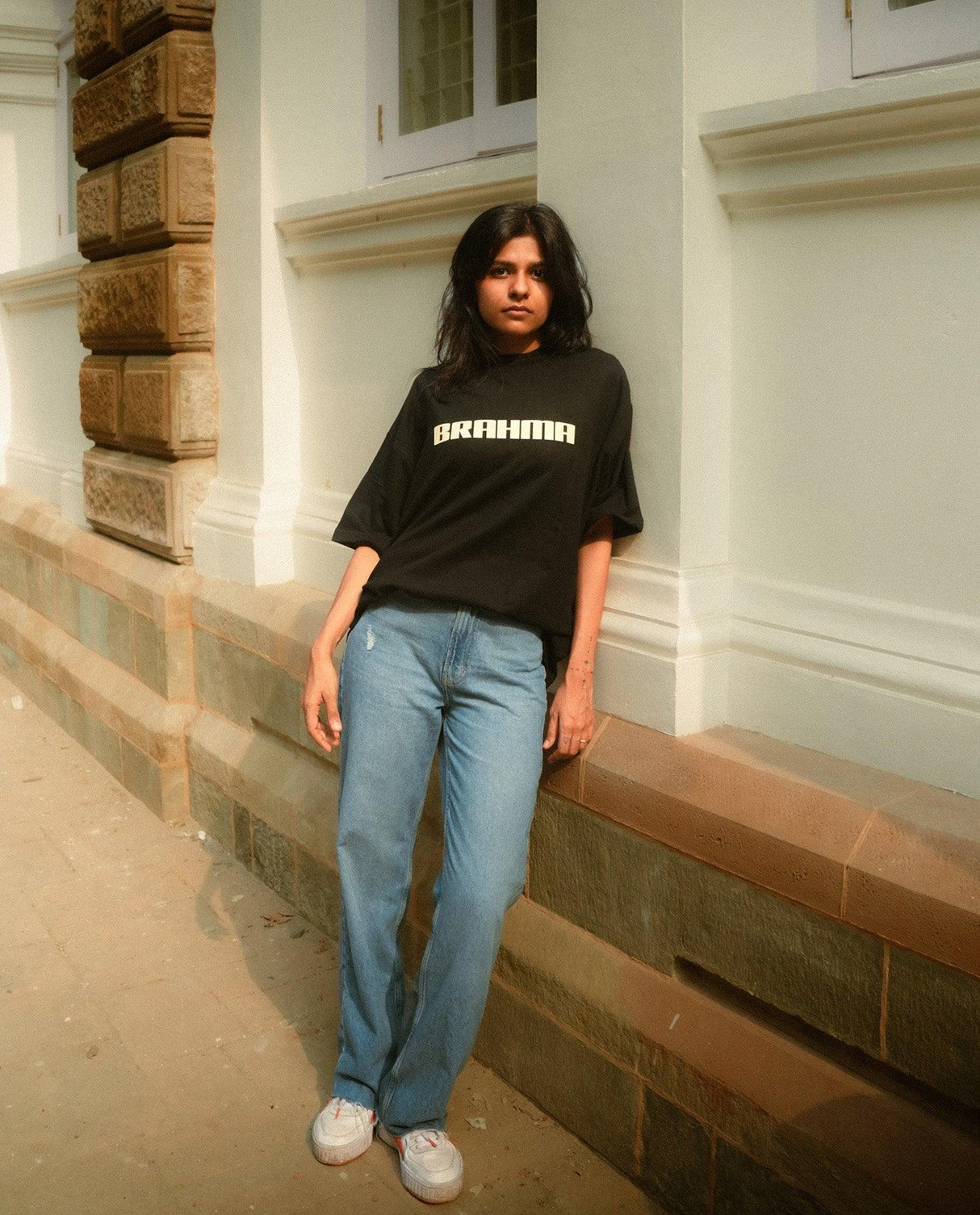 HOUSE OF BRAHMA // Ghor Kaliyug // Black Oversized Unisex T-shirt - dawntown