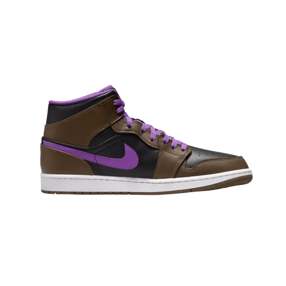 The Jordan 1 Mid 'Purple Mocha'