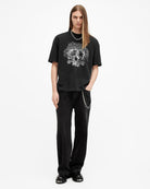 All Saints Morph Skull Print Oversized T-Shirt