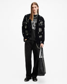 All Saints Morph Skull Print Oversized T-Shirt