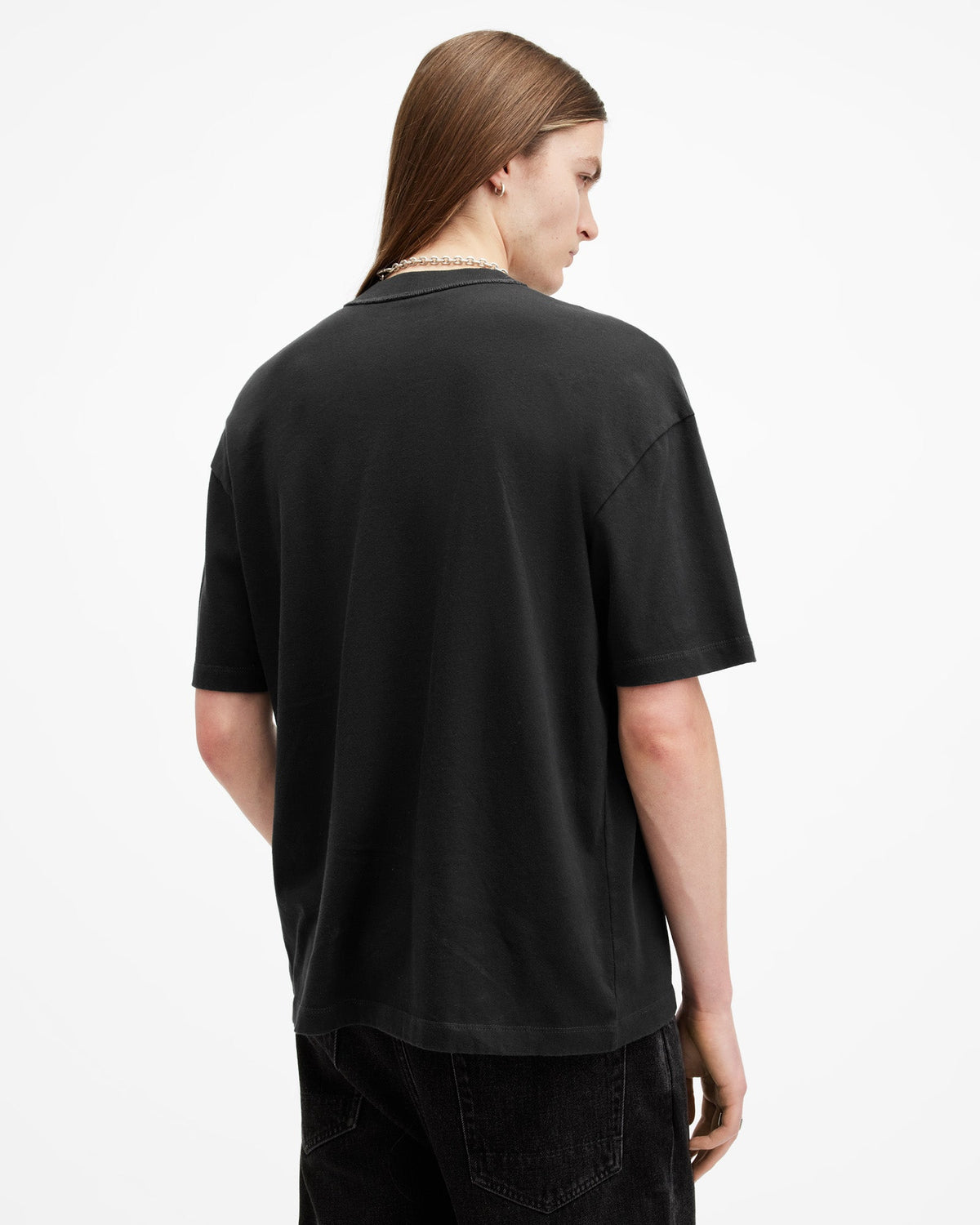 All Saints Morph Skull Print Oversized T-Shirt