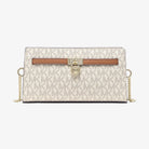 Michael Kors Hamilton Moderne Extra-Small Signature Logo Convertible Crossbody Bag Vanilla-Acorn