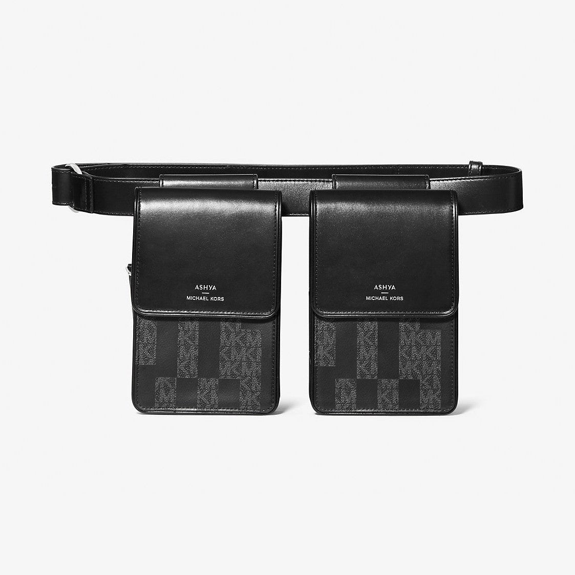 Michael Kors ASHYA X MICHAEL KORS Saga Signature And Leather Multi Bag Black Combo