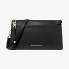 Michael Kors Empire Large Leather Convertible Crossbody Bag Black