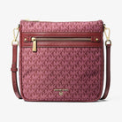 Michael Kors Jet Set Large Signature Logo Printed Crossbody Bag Mulberry