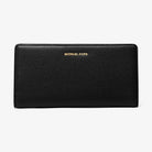 Michael Kors Bryant Large Pebbled Leather Snap-Front Wallet Black