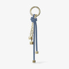 Michael Kors Gold-Tone and Speckled Cord Bag Charm French Blue