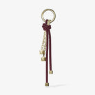 Michael Kors Gold-Tone and Speckled Cord Bag Charm Mulberry
