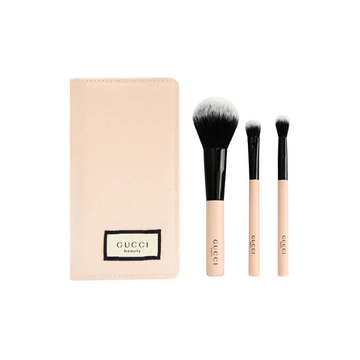 Gucci Makeup Pink Makeup Brushes, 3 Pcs
