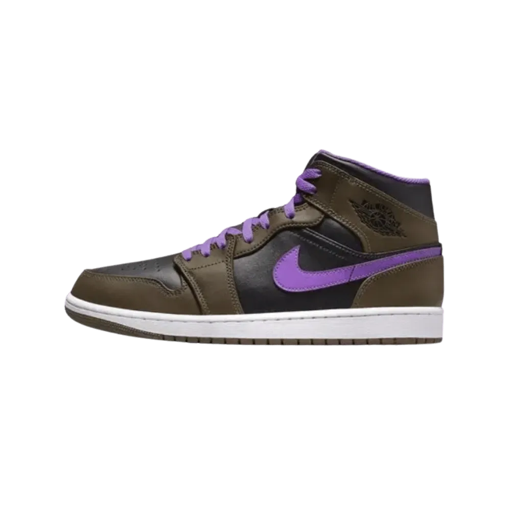 The Jordan 1 Mid 'Purple Mocha'