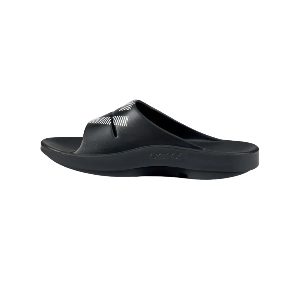 Oofos FJ X OOFOS Men's OOahh Sport Slide Sandal - black