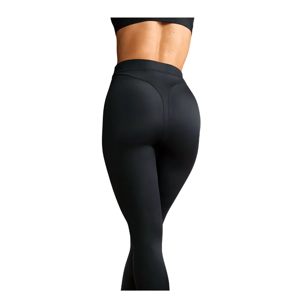 Nike x Skims Shine Women's High-Waisted V-Panel 26" Leggings Obsidian