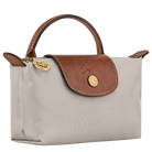 Longchamp Le Pliage Original Pouch with handle Pebble