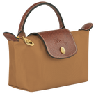 Longchamp Le Pliage Original Pouch with handle Fawn