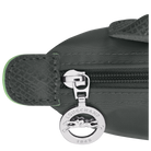 Longchamp Le Pliage Green Pouch with handle Graphite