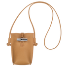Longchamp Le Roseau Phone case Walnut