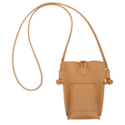 Longchamp Le Roseau Phone case Walnut