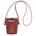 Longchamp Le Roseau Phone case Chestnut