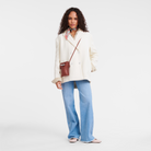 Longchamp Le Roseau Phone case Chestnut