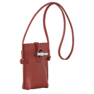 Longchamp Le Roseau Phone case Chestnut