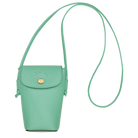 Longchamp Épure Phone case with leather lace Mint