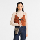 Longchamp Épure Phone case with leather lace Turtledove