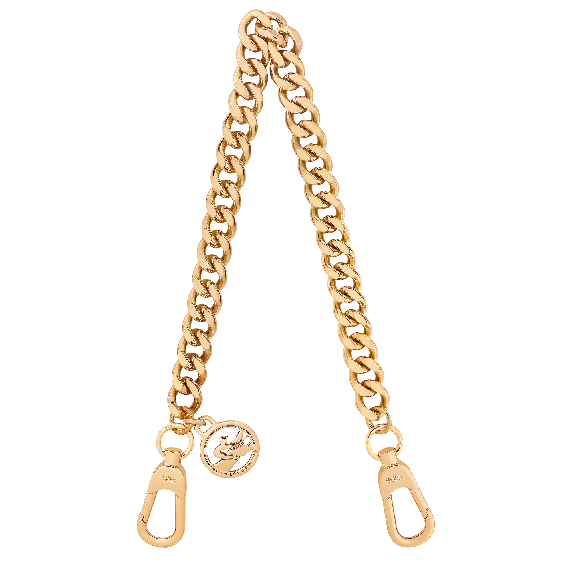 Longchamp Shoulder strap Very pale gold