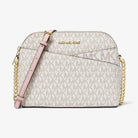 Michael Kors Jet Set Travel Medium Logo Dome Crossbody Bag Pwd Blsh Mlt