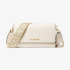 Michael Kors Jet Set Large Leather Crossbody Bag Lt Cream