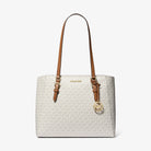Michael Kors Charlotte Large 3-in-1 Signature Logo Tote Bag Vanilla