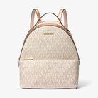 Michael Kors Sheila Medium Two-Tone Signature Logo Backpack Rose Gold