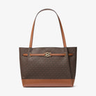 Michael Kors Reed Large Signature Logo Tote Bag Brown